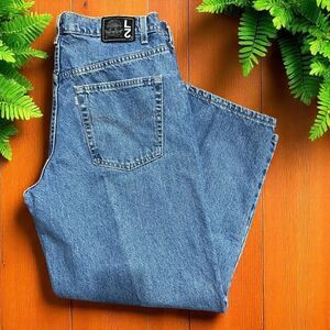 Levi's L2 Vintage 1998 Baggy Loose Fit Denim Blue Jeans Men's Size 38W x 30L